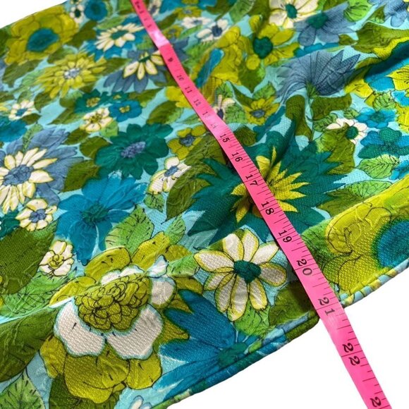 Vintage 60s 70s Mod Maxi Dress Empire Waist Tulle Net Sleeves Hand Made SMALL - Picture 11 of 13